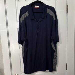 Grand Slam Blue and Gray Polo Shirt Sporty Two-Tone Design
